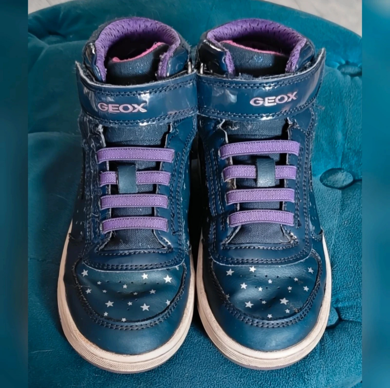 Blauw/paarse Geox J Maltin Girl A Sneakers maat 31
